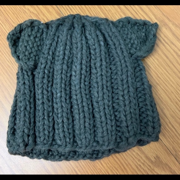 Accessories - NWT Handmade Women’s Grey Cat Ears Hat